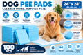 100-Pack Absorbent Puppy Pads – 24” x 24