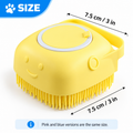 2-in-1 Pet Bath Brush with Shampoo Dispenser – Soft Silicone Grooming Brush for Dogs & Cats